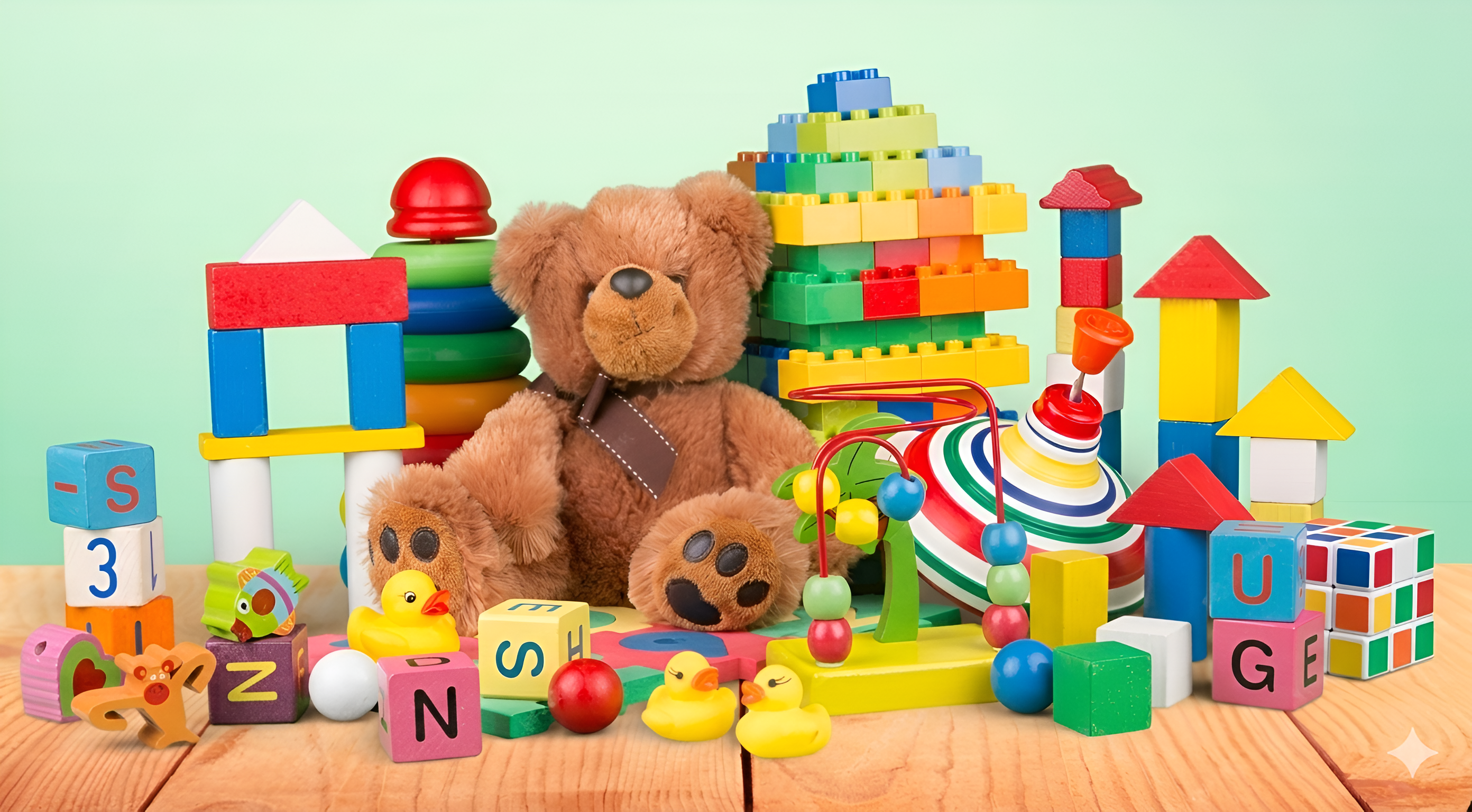 Carefully curated toys